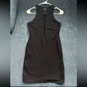 Express Black Backless Dress